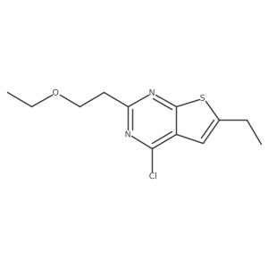 4-Chloro-2-(2-ethoxyethyl)-6-ethylthieno[2,3-d]pyrimidine结构式