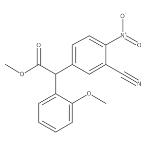 Methyl 2-(3-cyano-4-nitrophenyl)-2-(2-methoxyphenyl)acetate Structure