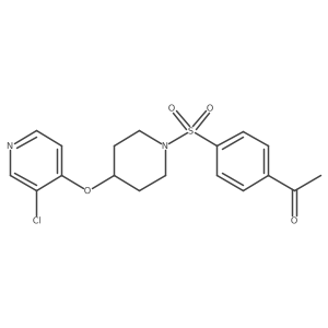 1-(4-((4-((3-Chloropyridin-4-yl)oxy)piperidin-1-yl)sulfonyl)phenyl)ethanone Structure