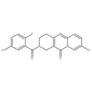 8-chloro-2-(5-chloro-2-fluorobenzoyl)-3,4-dihydro-1H-dipyrido[1,2-a:4',3'-d]pyrimidin-11(2H)-one Structure