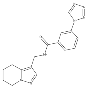 N-((4,5,6,7-tetrahydropyrazolo[1,5-a]pyridin-3-yl)methyl)-3-(1H-tetrazol-1-yl)benzamide Structure