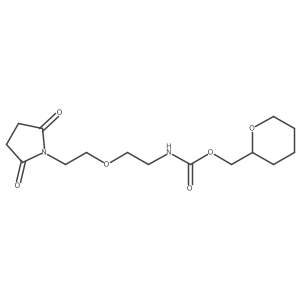 (tetrahydro-2H-pyran-2-yl)methyl (2-(2-(2,5-dioxopyrrolidin-1-yl)ethoxy)ethyl)carbamate Structure