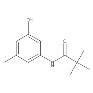 N-(3-Hydroxy-5-methylphenyl)-2,2-dimethylpropanamide结构式