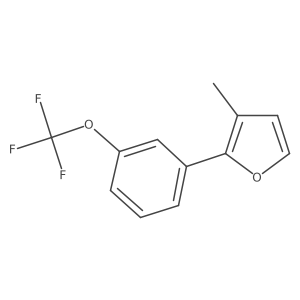 3-Methyl-2-[3-(trifluoromethoxy)phenyl]furan Structure