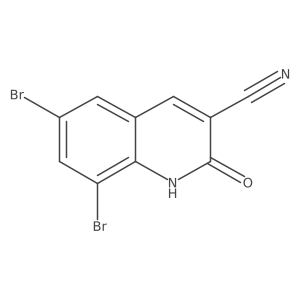 6,8-Dibromo-2-oxo-1,2-dihydroquinoline-3-carbonitrile Structure