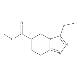 Methyl 3-ethyl-5H,6H,7H,8H-[1,2,4]triazolo[4,3-a]pyridine-6-carboxylate结构式