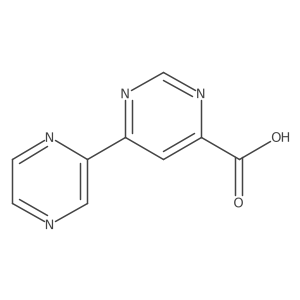 6-(Pyrazin-2-yl)pyrimidine-4-carboxylic acid Structure