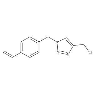4-(chloromethyl)-1-(4-vinylbenzyl)-1H-1,2,3-triazole结构式