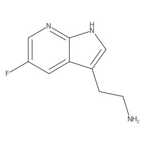 2-{5-fluoro-1H-pyrrolo[2,3-b]pyridin-3-yl}ethan-1-amine结构式
