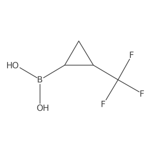 2-(Trifluoromethyl)cyclopropylboronic Acid结构式