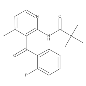N-[3-(2-fluorobenzoyl)-4-methylpyridin-2-yl]-2,2-dimethylpropanamide Structure