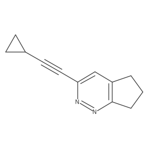 3-(2-cyclopropylethynyl)-5H,6H,7H-cyclopenta[c]pyridazine Structure