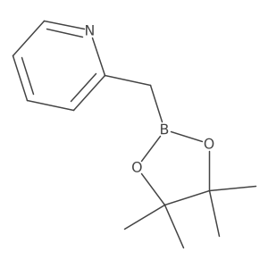 2-((4,4,5,5-Tetramethyl-1,3,2-dioxaborolan-2-yl)methyl)pyridine Structure