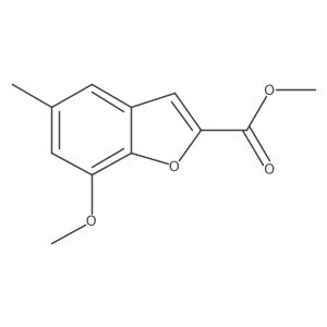 Methyl 7-methoxy-5-methyl-1-benzofuran-2-carboxylate结构式