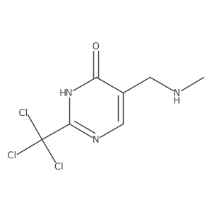 5-[(Methylamino)methyl]-2-(trichloromethyl)-3,4-dihydropyrimidin-4-one结构式