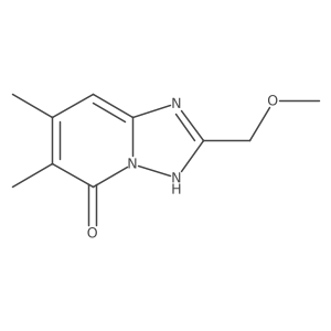 2-(Methoxymethyl)-6,7-dimethyl-[1,2,4]triazolo[1,5-a]pyridin-5-ol Structure