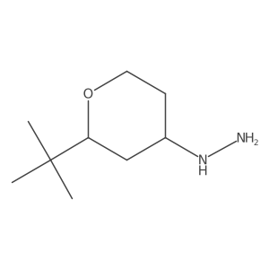 (2-Tert-butyloxan-4-yl)hydrazine结构式