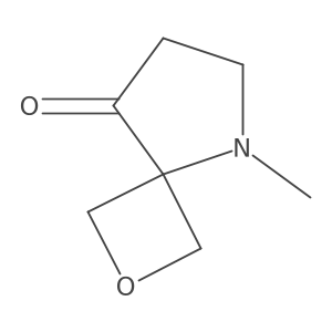 5-Methyl-2-oxa-5-azaspiro[3.4]octan-8-one结构式
