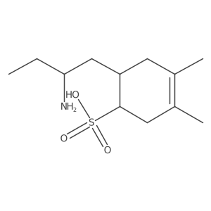 6-(2-Aminobutyl)-3,4-dimethylcyclohex-3-ene-1-sulfonic acid Structure