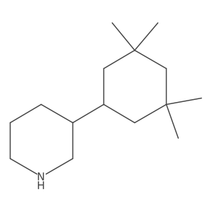 3-(3,3,5,5-Tetramethylcyclohexyl)piperidine结构式