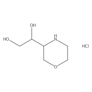 (R)-1-((R)-Morpholin-3-yl)ethane-1,2-diol hydrochloride结构式