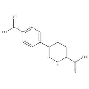 5-(4-Carboxyphenyl)piperidine-2-carboxylic acid Structure