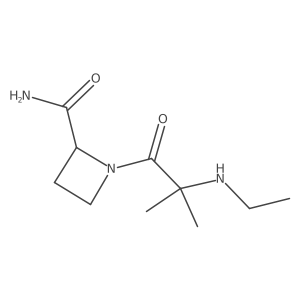1-[2-(Ethylamino)-2-methylpropanoyl]azetidine-2-carboxamide结构式