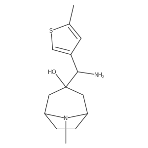 3-[Amino(5-methylthiophen-3-yl)methyl]-8-methyl-8-azabicyclo[3.2.1]octan-3-ol Structure