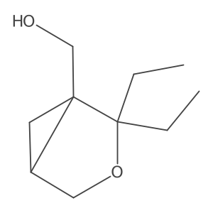 {2,2-Diethyl-3-oxabicyclo[3.1.0]hexan-1-yl}methanol结构式