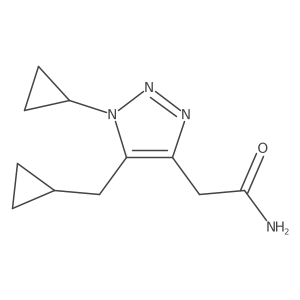 2-[1-cyclopropyl-5-(cyclopropylmethyl)-1H-1,2,3-triazol-4-yl]acetamide Structure