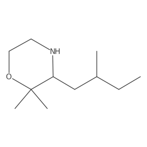 2,2-Dimethyl-3-(2-methylbutyl)morpholine Structure