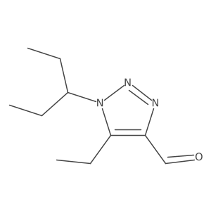 5-ethyl-1-(pentan-3-yl)-1H-1,2,3-triazole-4-carbaldehyde结构式