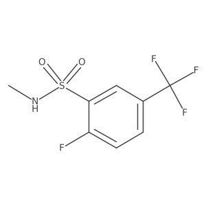 2-fluoro-N-methyl-5-(trifluoromethyl)benzenesulfonamide结构式