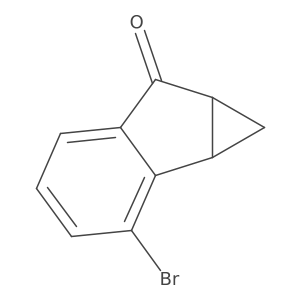 2-Bromo-1,6a-dihydrocyclopropa[a]inden-6(1aH)-one结构式