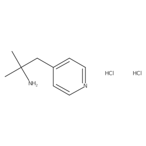 2-Methyl-1-(pyridin-4-YL)propan-2-amine dihydrochloride结构式
