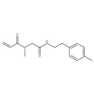 N-methyl-N-({[2-(4-methylphenyl)ethyl]carbamoyl}methyl)prop-2-enamide Structure