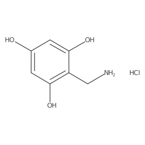 2-(Aminomethyl)benzene-1,3,5-triol hydrochloride结构式