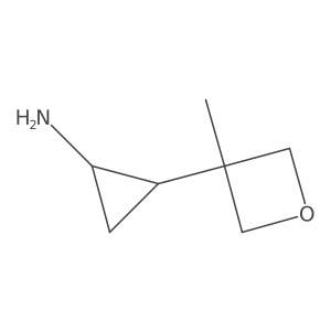 rac-(1R,2S)-2-(3-methyloxetan-3-yl)cyclopropan-1-amine结构式