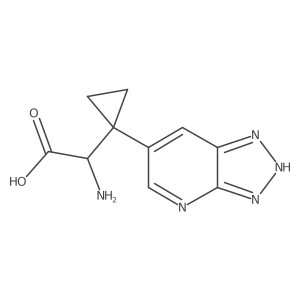 2-amino-2-(1-{3H-[1,2,3]triazolo[4,5-b]pyridin-6-yl}cyclopropyl)acetic acid Structure