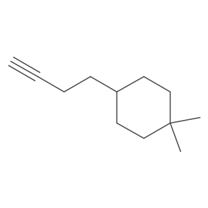 4-(But-3-yn-1-yl)-1,1-dimethylcyclohexane Structure