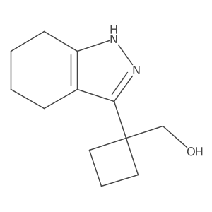 [1-(4,5,6,7-tetrahydro-1H-indazol-3-yl)cyclobutyl]methanol Structure