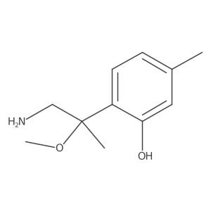 2-(1-Amino-2-methoxypropan-2-yl)-5-methylphenol Structure