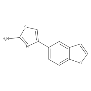 4-(1-Benzofuran-5-yl)-1,3-thiazol-2-amine结构式