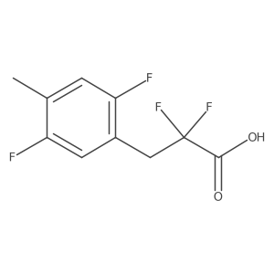 3-(2,5-Difluoro-4-methylphenyl)-2,2-difluoropropanoic acid结构式