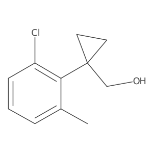 [1-(2-Chloro-6-methylphenyl)cyclopropyl]methanol结构式