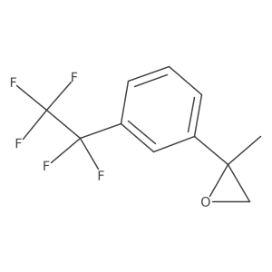 2-Methyl-2-[3-(pentafluoroethyl)phenyl]oxirane Structure