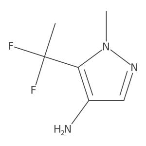 5-(1,1-difluoroethyl)-1-methyl-1H-pyrazol-4-amine Structure