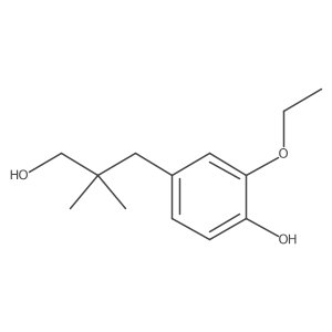 2-Ethoxy-4-(3-hydroxy-2,2-dimethylpropyl)phenol Structure