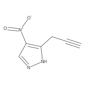 4-nitro-3-(prop-2-yn-1-yl)-1H-pyrazole结构式