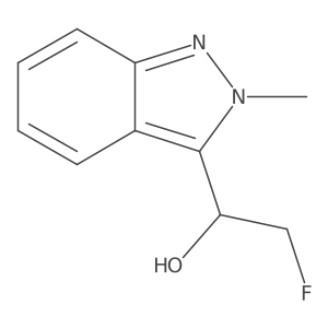 2-fluoro-1-(2-methyl-2H-indazol-3-yl)ethan-1-ol结构式